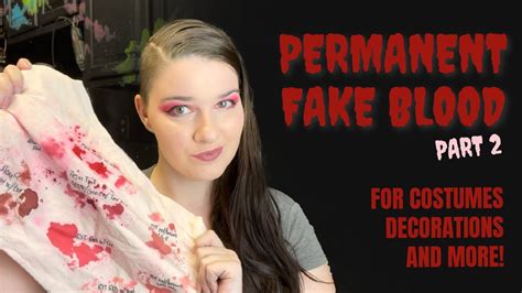 best way to apply fake blood to clothes|bloody clothes tutorial.